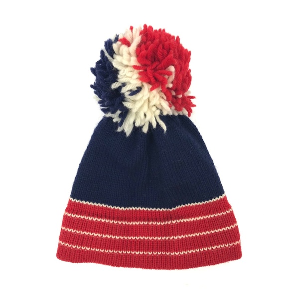 Vintage Other - Vintage 80s Wool Ski Hat Beanie Pom Pom Aspen Vintage Other - Vintage 80s Wool Ski Hat Beanie Pom Pom Aspen
